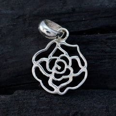 Hina Minimalist Rose Pendant in Sterling Silver