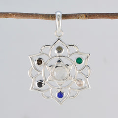 Yasmin Multicolor Classic Pendant with Gemstone Design
