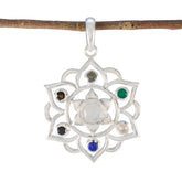 Yasmin Multicolor Classic Pendant with Gemstone Design Multi Stone multicolor Multicolor
