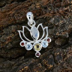 Camilla Multicolor Dainty Pendant with Gemstones