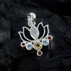 Camilla Multicolor Dainty Pendant with Gemstones