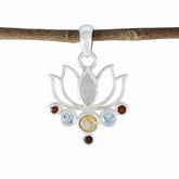 Camilla Multicolor Dainty Pendant with Gemstones Multi Stone multicolor Multicolor