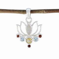Camilla Multicolor Dainty Pendant with Gemstones Multi Stone multicolor Multicolor