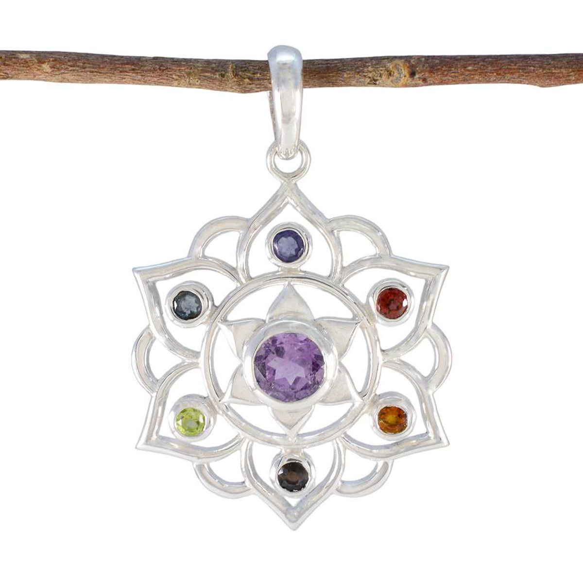 Ida multicolor antique Eye-catching Pendant Multi Stone multicolor Multicolor