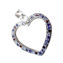 Maya Multicolor Graceful Pendant Heart-Shaped Design