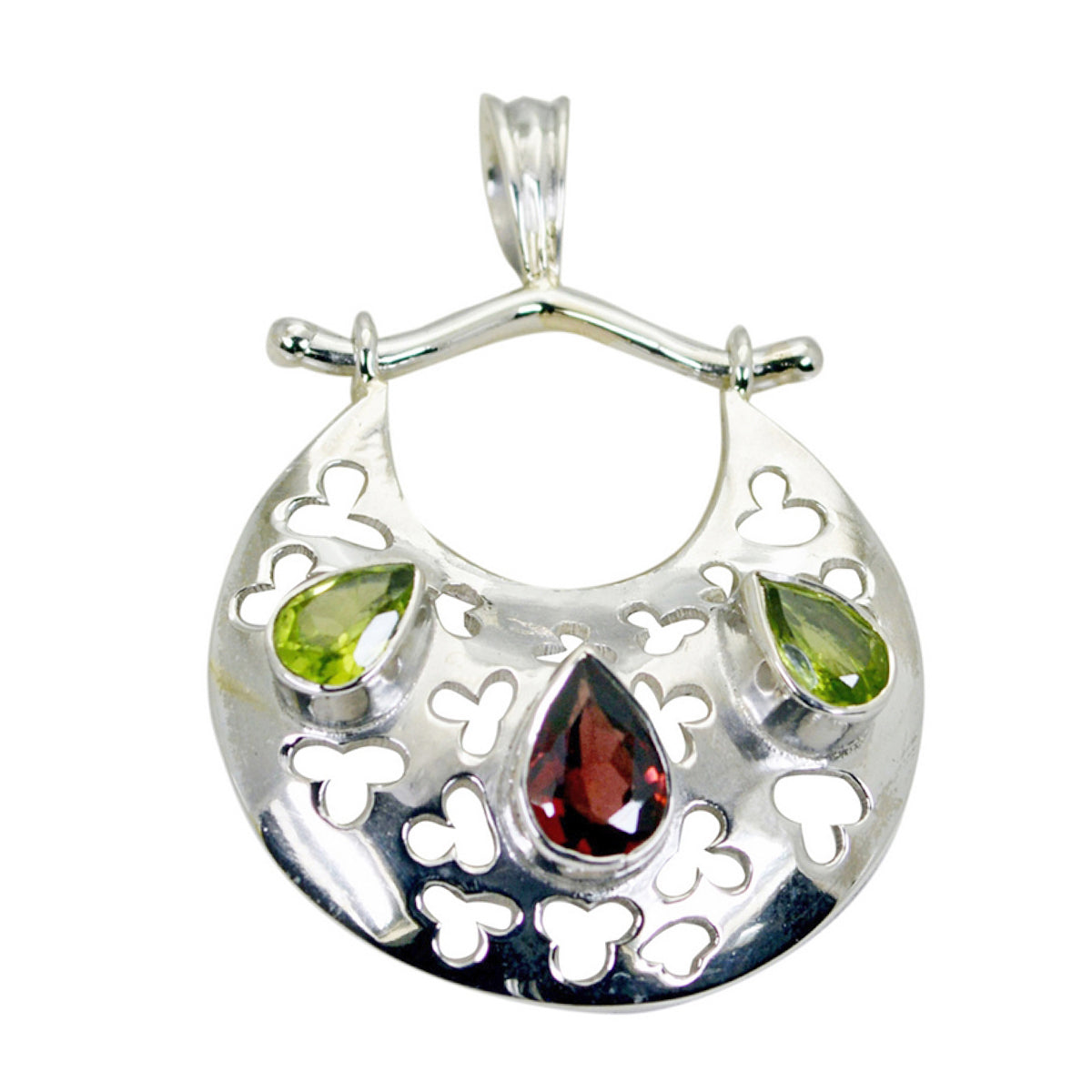 Natalie multicolor Retro Statement Pendant Multi Stone multicolor Multicolor