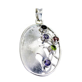 Mila Multicolor Vintage Pendant with Gemstone Accents Multi Stone multicolor Multicolor