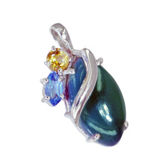 Pauline Multicolor Wedding Pendant with Gemstone Elegance