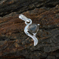 Aiko Brown Minimalist Jewelry Pendant with Gemstone