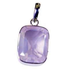 Dayana Classic Gemstone Jewelry Purple Pendant Rose Quartz Pink Pink