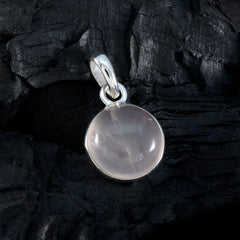 Alina Pink Eternity Pendant - Elegant Rose Quartz Jewelry