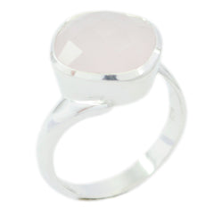 Mia Sophisticated Pink Solitaire Ring Rose Quartz Pink