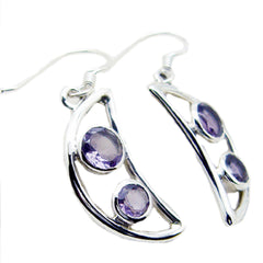 Nayara Silver Purple Earrings Online for Glam Style