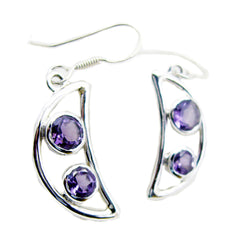 Nayara Silver Purple Earrings Online for Glam Style