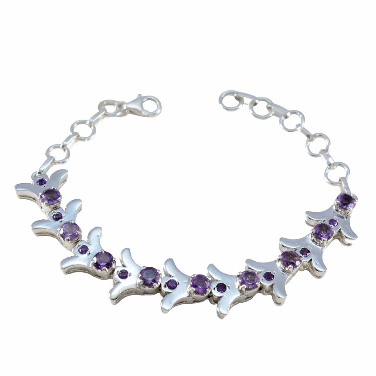 Zoey Purple Gemstone Tennis Bracelet for Everyday Glam Amethyst Purple