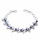 Zoey Purple Gemstone Tennis Bracelet for Everyday Glam Amethyst Purple