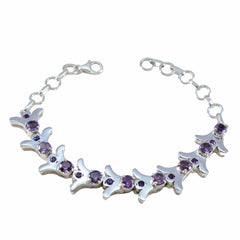 Zoey Purple Gemstone Tennis Bracelet for Everyday Glam Amethyst Purple
