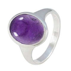 Micaela Abstract Purple Solitaire Ring