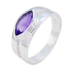 Amelia Contemporary Purple Solitaire Ring