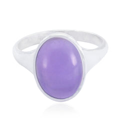 Micaela Abstract Purple Solitaire Ring