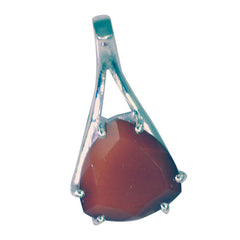 Camila Red Dainty Pendant with Gemstone Accent