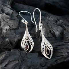 Natalie Red Solitaire Dangle Earrings for Glam Shine