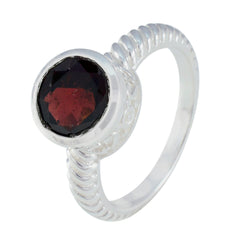 Renata Red Solitaire Ring India with Elegant Gemstone