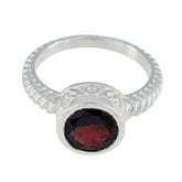 Renata Red Solitaire Ring India with Elegant Gemstone Garnet Red