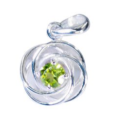 Scarlett Green Pendant Silver Gemstone Necklace Charm