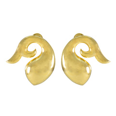 Fernanda Silver Stud Earrings for Everyday Wear Plain Gray Stud