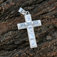 Yasmine White Abstract Tiny Pendant