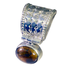 Bianca Trendy Delicate Pendant with Tiger Eye Gemstone