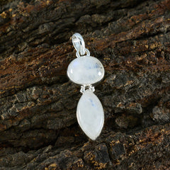 Greta Trendy White Pendant with Elegant Gemstones