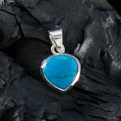Sofía Turquoise Dainty Pendant in Sterling Silver