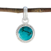 Rosa Turquoise Pendant Necklace with Sterling Silver Turquoise Turquoise Turquoise