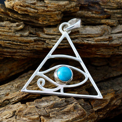 Joaquina Turquoise Pendant Necklace with Eye Design