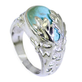 Agustina Cultural Turquoise Solitaire Ring Turquoise Blue