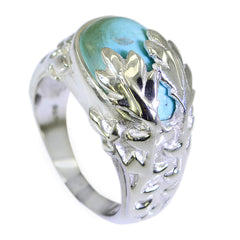 Agustina Cultural Turquoise Solitaire Ring Turquoise Blue