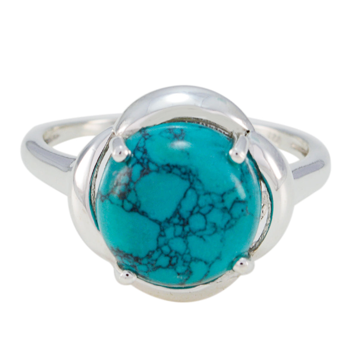 Addison Glamorous Turquoise Solitaire Ring Turquoise Blue
