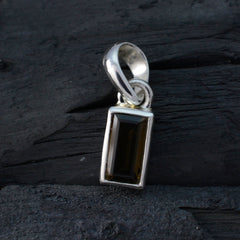 Violet Brown Gemstone Pendant in Sterling Silver