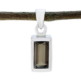 Violet Brown Gemstone Pendant in Sterling Silver Smoky Quartz Brown Brown
