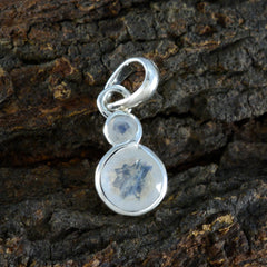 Clara White Dainty Pendant Jewelry with Gemstone Glow