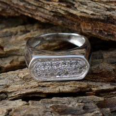 Nora White Gemstone Statement Ring for Glam Style