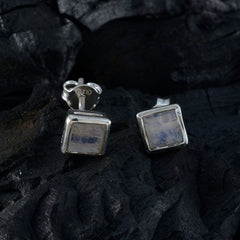 Antonia White Solitaire Stud Earrings for Everyday Elegance