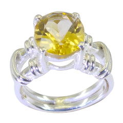 Alejandra Rope-Wire Yellow Solitaire Ring