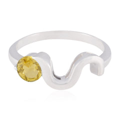Soo-jin Fairytale Yellow Solitaire Ring Citrine Yellow
