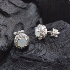 Skylar Aqua Stud Earrings for Elegant Everyday Wear