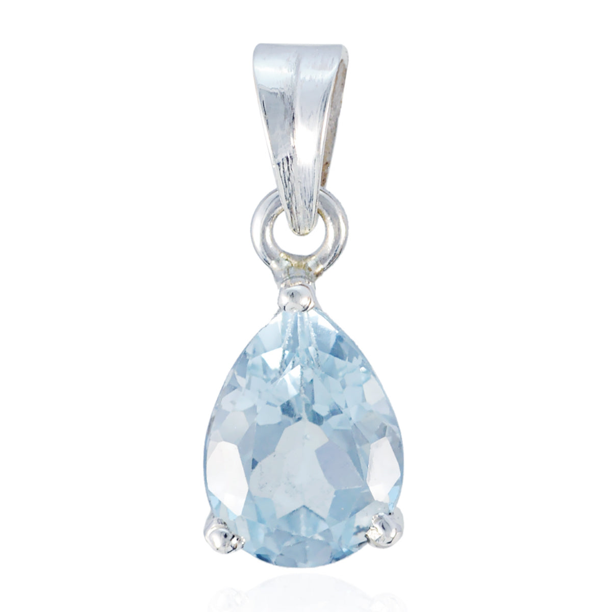 Skylar Blue Pendant - Elegant Teardrop Gemstone Jewelry Blue Topaz Blue Blue