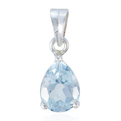 Skylar Blue Pendant - Elegant Teardrop Gemstone Jewelry Blue Topaz Blue Blue