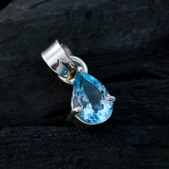 Skylar Blue Pendant - Elegant Teardrop Gemstone Jewelry